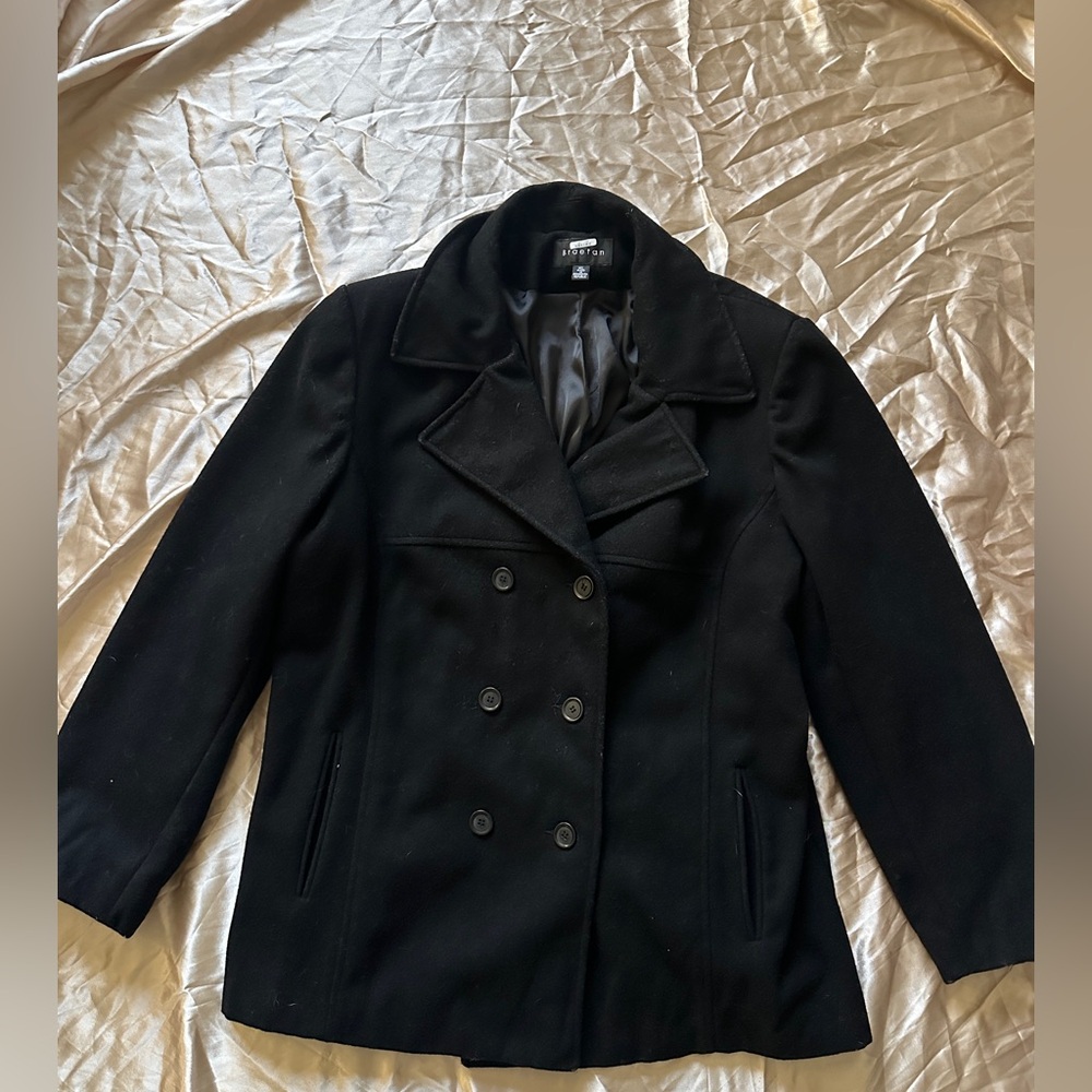 Braetan Elegant Wool Black Outerwear
